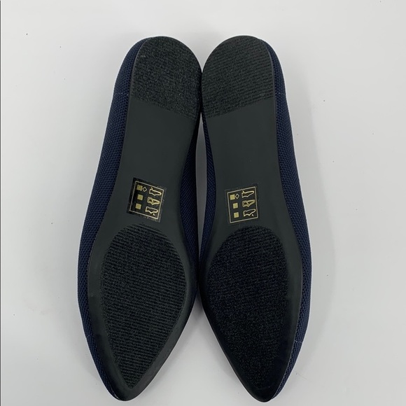 Market & Spruce Keeley stretch ballet flat shoe horse bit navy blue new 8.5 - Picture 7 of 7